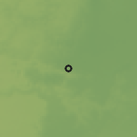 Shaded relief of the 56 km around El Allia, drawn from the GMTED2010 grid