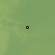 Shaded relief of the 56 km around El Hadjira, drawn from the GMTED2010 grid