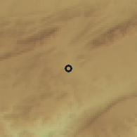 Shaded relief of the 55 km around El Hamma, drawn from the GMTED2010 grid
