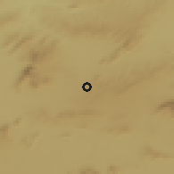 Shaded relief of the 55 km around Ain Fakroun, drawn from the GMTED2010 grid