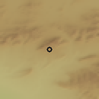 Shaded relief of the 55 km around Gosbat, drawn from the GMTED2010 grid