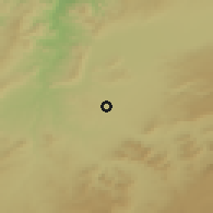Shaded relief of the 55 km around Guerdjoum, drawn from the GMTED2010 grid