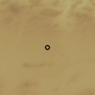 Shaded relief of the 55 km around Guidjel, drawn from the GMTED2010 grid