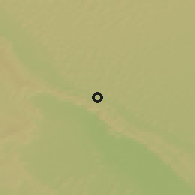Shaded relief of the 56 km around Kerzaz, drawn from the GMTED2010 grid