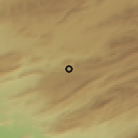 Shaded relief of the 55 km around Maafa, drawn from the GMTED2010 grid
