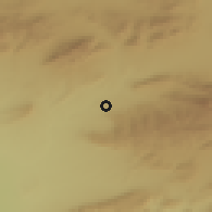 Shaded relief of the 55 km around N'gaous, drawn from the GMTED2010 grid