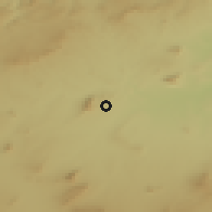 Shaded relief of the 55 km around Ouenza, drawn from the GMTED2010 grid