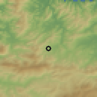 Shaded relief of the 54 km around Oum Toub, drawn from the GMTED2010 grid