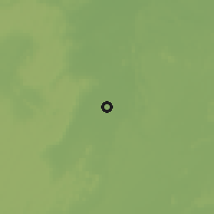 Shaded relief of the 56 km around Rouissat, drawn from the GMTED2010 grid