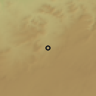 Shaded relief of the 55 km around Saida, drawn from the GMTED2010 grid