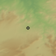 Shaded relief of the 55 km around Sidi Abdeldjebar, drawn from the GMTED2010 grid