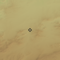 Shaded relief of the 55 km around Sidi Ali Benyoub, drawn from the GMTED2010 grid