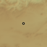 Shaded relief of the 55 km around Tadjenanet, drawn from the GMTED2010 grid