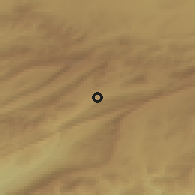 Shaded relief of the 55 km around Arris, drawn from the GMTED2010 grid