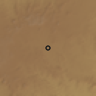 Shaded relief of the 58 km around Tazrouk, drawn from the GMTED2010 grid