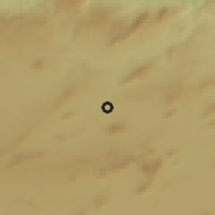 Shaded relief of the 55 km around Telerghma, drawn from the GMTED2010 grid