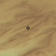 Shaded relief of the 55 km around Teniet El Abed, drawn from the GMTED2010 grid