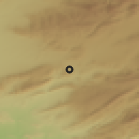 Shaded relief of the 55 km around Tilatou, drawn from the GMTED2010 grid