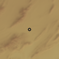 Shaded relief of the 56 km around Tiout, drawn from the GMTED2010 grid