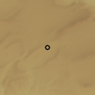 Shaded relief of the 55 km around Tlidjen, drawn from the GMTED2010 grid