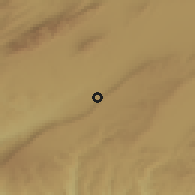 Shaded relief of the 55 km around Babar, drawn from the GMTED2010 grid