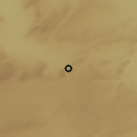 Shaded relief of the 55 km around Bekkaria, drawn from the GMTED2010 grid
