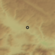 Shaded relief of the 53 km around Ablanitsa, drawn from the GMTED2010 grid