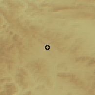 Shaded relief of the 52 km around Breznik, drawn from the GMTED2010 grid