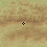 Shaded relief of the 52 km around Anton, drawn from the GMTED2010 grid