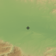 Shaded relief of the 53 km around Chalykovi, drawn from the GMTED2010 grid