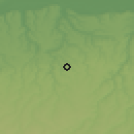 Shaded relief of the 52 km around Chernolik, drawn from the GMTED2010 grid