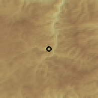 Shaded relief of the 53 km around Devin, drawn from the GMTED2010 grid