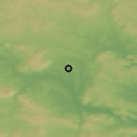 Shaded relief of the 52 km around Dibich, drawn from the GMTED2010 grid