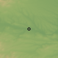 Shaded relief of the 53 km around Dimitrovgrad, drawn from the GMTED2010 grid