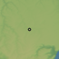 Shaded relief of the 52 km around Dobrich, drawn from the GMTED2010 grid