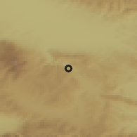 Shaded relief of the 52 km around Dolni Pasarel, drawn from the GMTED2010 grid
