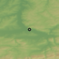 Shaded relief of the 52 km around Draganovo, drawn from the GMTED2010 grid