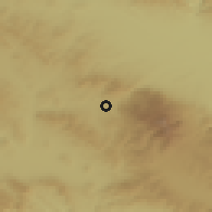 Shaded relief of the 52 km around Dragichevo, drawn from the GMTED2010 grid