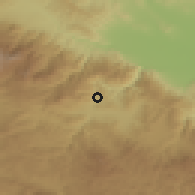 Shaded relief of the 53 km around Draginovo, drawn from the GMTED2010 grid