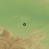 Shaded relief of the 53 km around Dylbok Izvor, drawn from the GMTED2010 grid