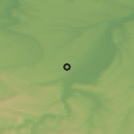 Shaded relief of the 52 km around Enitsa, drawn from the GMTED2010 grid