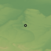 Shaded relief of the 52 km around Galiche, drawn from the GMTED2010 grid