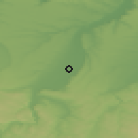 Shaded relief of the 52 km around Glava, drawn from the GMTED2010 grid
