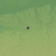 Shaded relief of the 52 km around Glavinitsa, drawn from the GMTED2010 grid