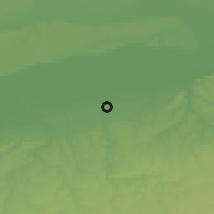 Shaded relief of the 52 km around Golyamo Vranovo, drawn from the GMTED2010 grid