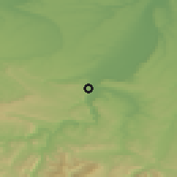 Shaded relief of the 52 km around Gornik, drawn from the GMTED2010 grid