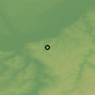 Shaded relief of the 52 km around Gorno Ablanovo, drawn from the GMTED2010 grid