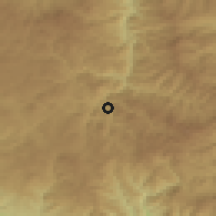 Shaded relief of the 53 km around G'ovren, drawn from the GMTED2010 grid