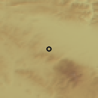 Shaded relief of the 52 km around Bankya, drawn from the GMTED2010 grid