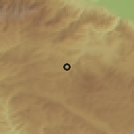Shaded relief of the 53 km around Grashevo, drawn from the GMTED2010 grid
